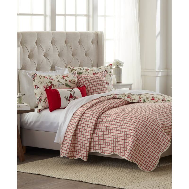 Sprig Birds Cardinal Christmas Mini Quilt Set