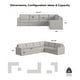 preview thumbnail 5 of 18, Flex 6-seat Upholstered Modular Sectional by Flexsteel - 134" x 35" x 103"
