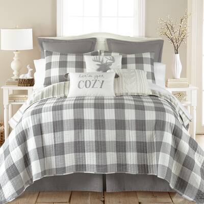 Camden Grey Full/Queen Quilt Set - Levtex Home
