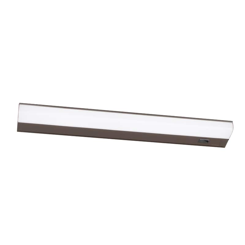 Led T5L 24-inch ADA Oil-Rubbed Bronze LED Under Cabinet, White Acrylic Shade - Oil Rubbed Bronze
