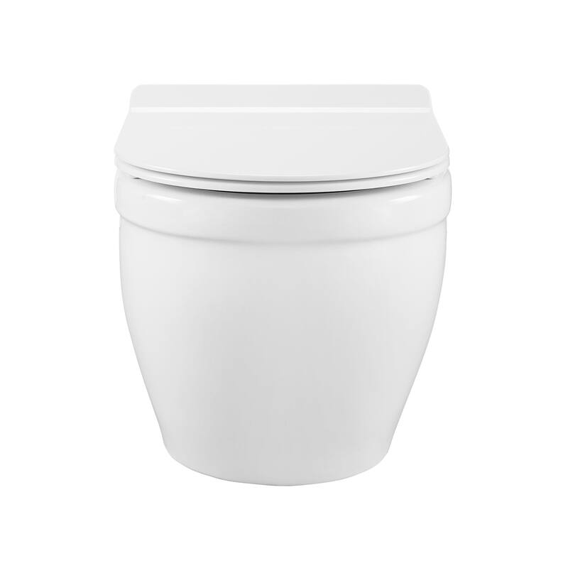 Ivy Wall Hung Elongated Toilet Bowl 0.8/1.28 GPF Dual Flush