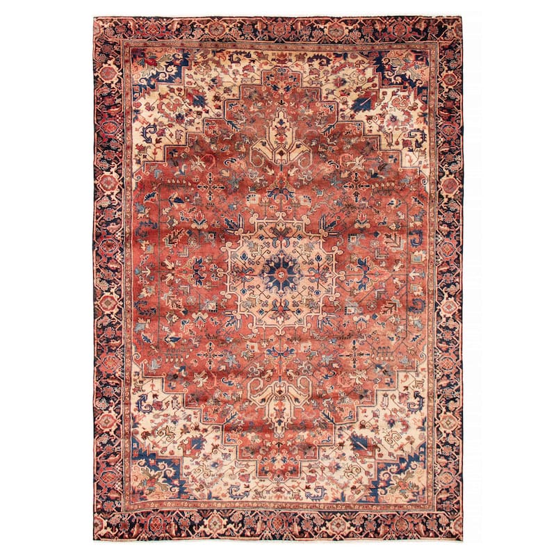 ECARPETGALLERY Hand-knotted Sarabi Copper Wool Rug - 7'9 x 11'1 - Dark Copper - 7'9 x 11'1