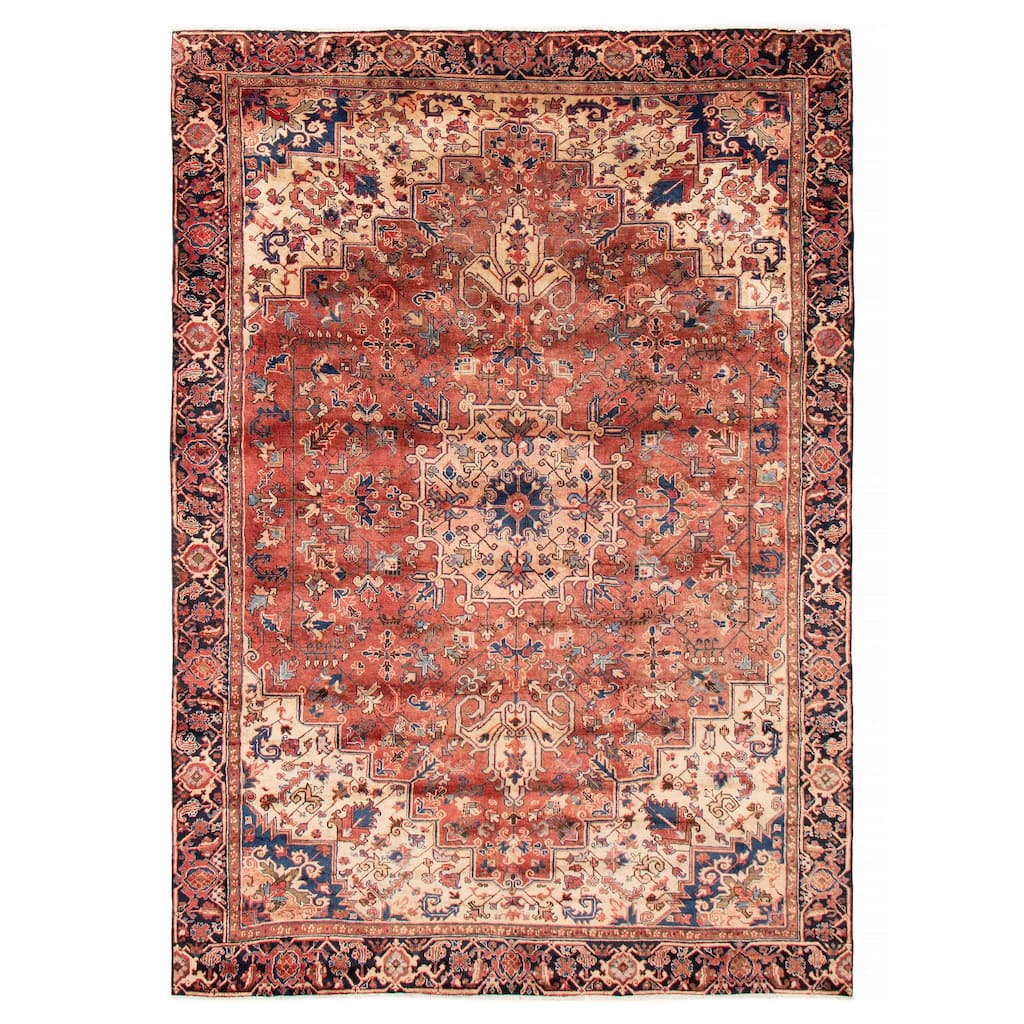 ECARPETGALLERY Hand-knotted Sarabi Copper Wool Rug - 7'9 x 11'1