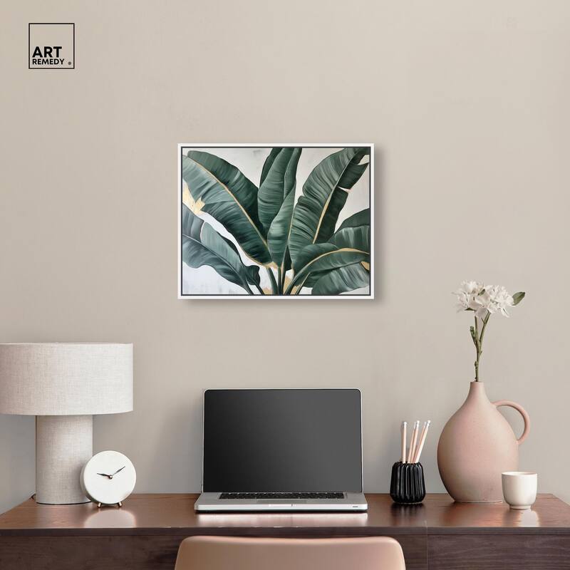 Jungle Jewel Jade II Canvas by Art Remedy