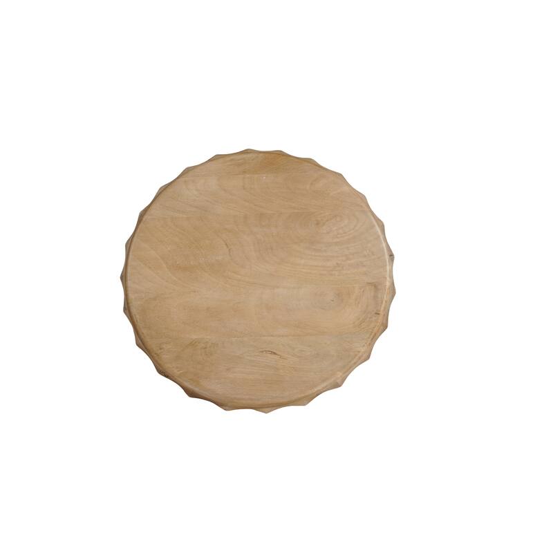 Sydney Round Solid Wood End Table