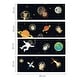 preview thumbnail 4 of 3, Walplus Glow in Dark Walking in the Space Adventure Wall Sticker Decor