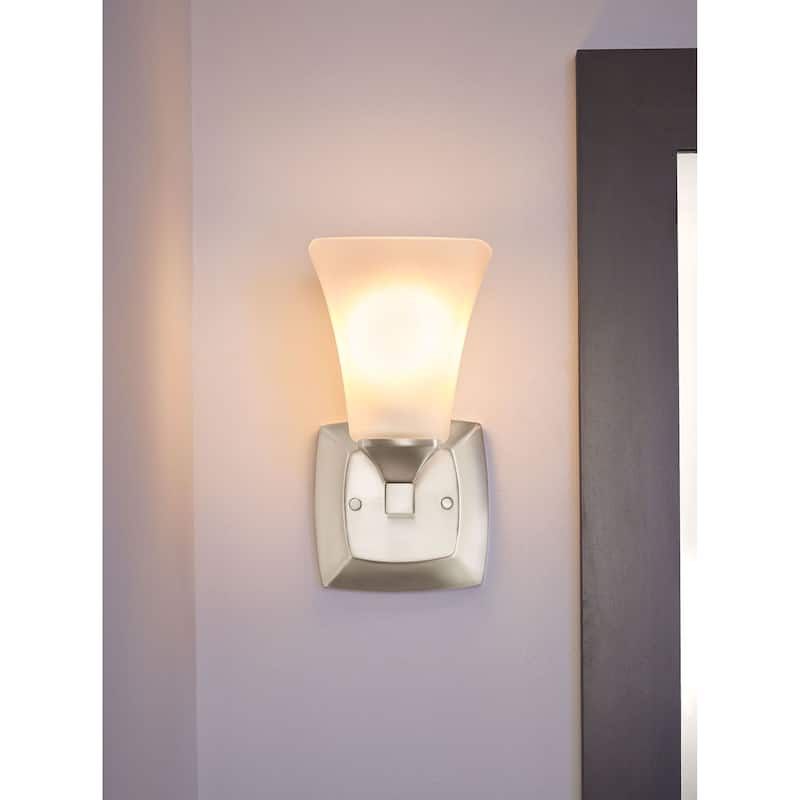 Moen Voss 5" Wide 1 Light Reversible Bathroom Vanity Light Fixture