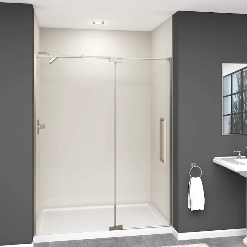 Transolid IPD607610C-R 76" High x 60" Wide Pivot Semi Frameless Shower