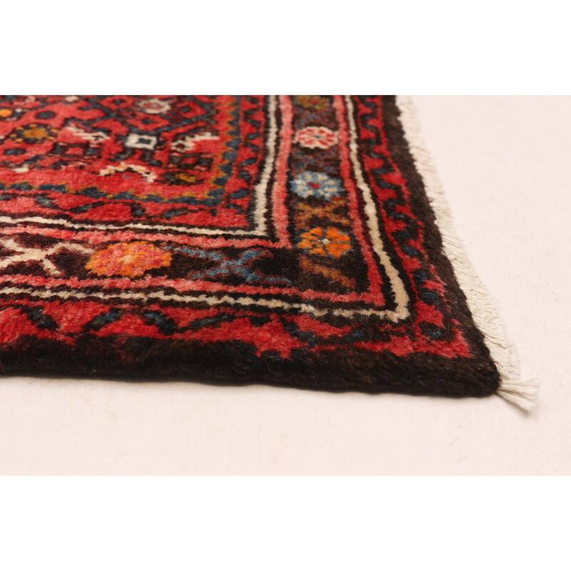 ECARPETGALLERY Hand-knotted Andelz Red Wool Rug - 3'8 x 10'3