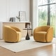 preview thumbnail 53 of 107, SEYNAR Modern Glam Velvet Upholstered 360 Degree Swivel Accent Armchair Set of 2