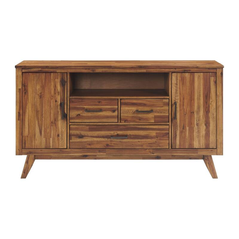Vantage 70" 3-Drawer Sideboard, Ornate Spice Acacia