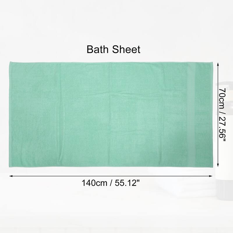 1 Pcs Cotton Bath Towel, Plain Soft Absorbent Cotton Bath Towel, Classic Design, 27.56" x 55.12"