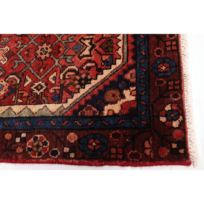 ECARPETGALLERY Hand-knotted Andelz Red Wool Rug - 3'3 x 9'0