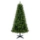 preview thumbnail 2 of 7, 6FT Unlit Artificial Christmas Tree with 490 Tips, PVC Full Branches, Classic Green Holiday Tree with 4-Leg Plastic Stand