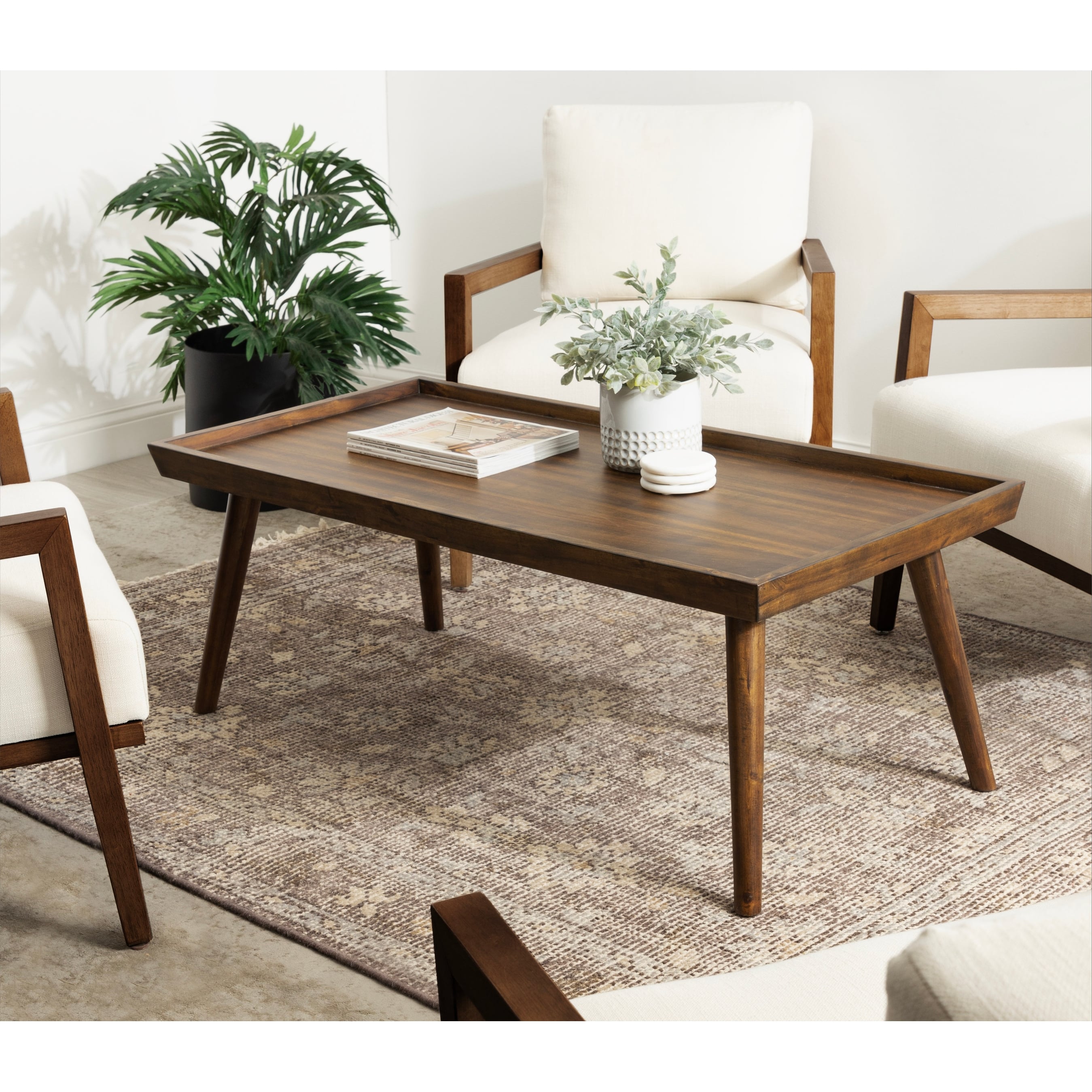 Kate and Laurel Eastmont Rectangle Wood Coffee Table