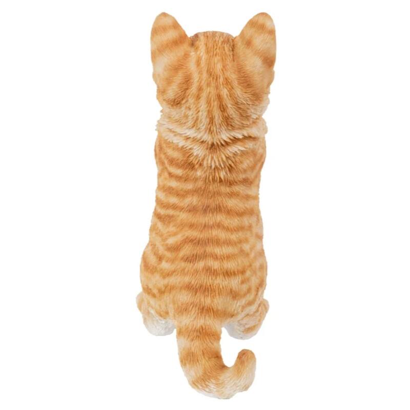 9" Playing Tabby Kitten Outdoor Garden Statue