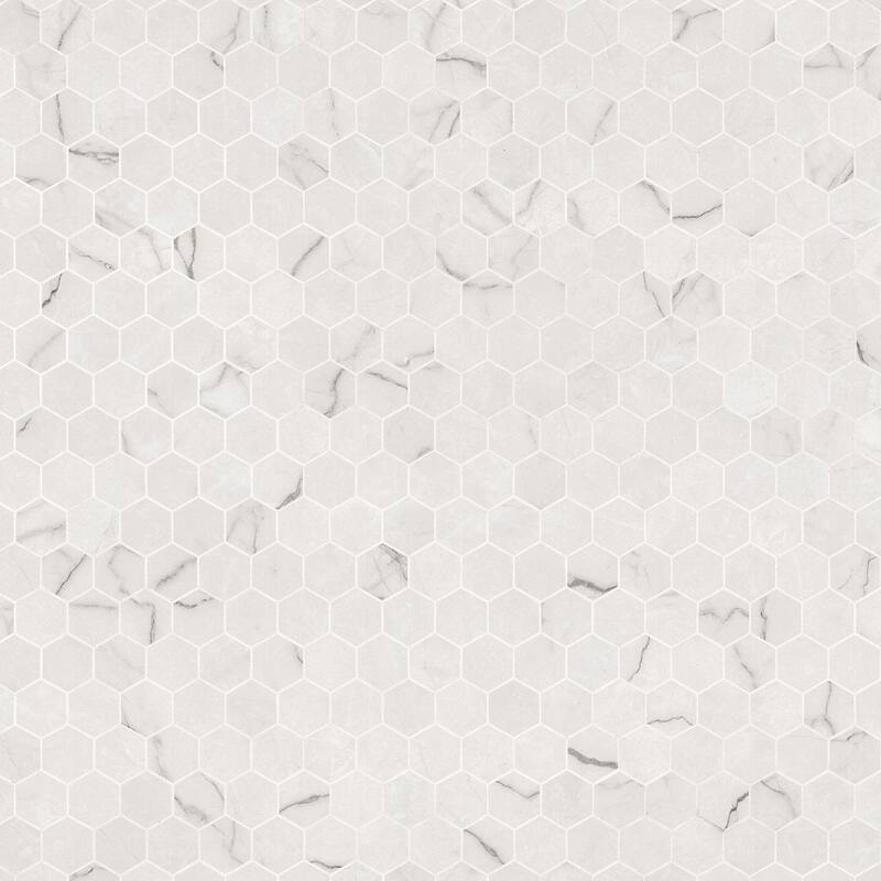 Ackland AKN-P-BE2X2HXP-CA Beldale - 12" x 12" Porcelain Geometric - Gravelle