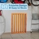 preview thumbnail 5 of 44, 3-Panel Indoor Foldable Dog Gate - 54x24-Inch Wood Freestanding Pet Fence