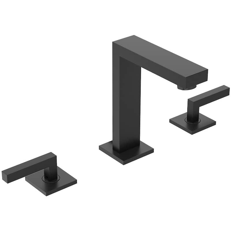 Symmons SLW3612PP Duro 1.0 GPM Widespread Dual Handle Bathroom Faucet - Matte Black