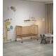 preview thumbnail 4 of 51, 3-In-1 Convertible Crib In Natural, Made Of Sustainable Pinewood, Non-Toxic Finish, Comes With Locking Wheels