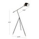 preview thumbnail 6 of 5, Copper Grove Aichach Black and Goldtone Industrial Tripod Floor Lamp