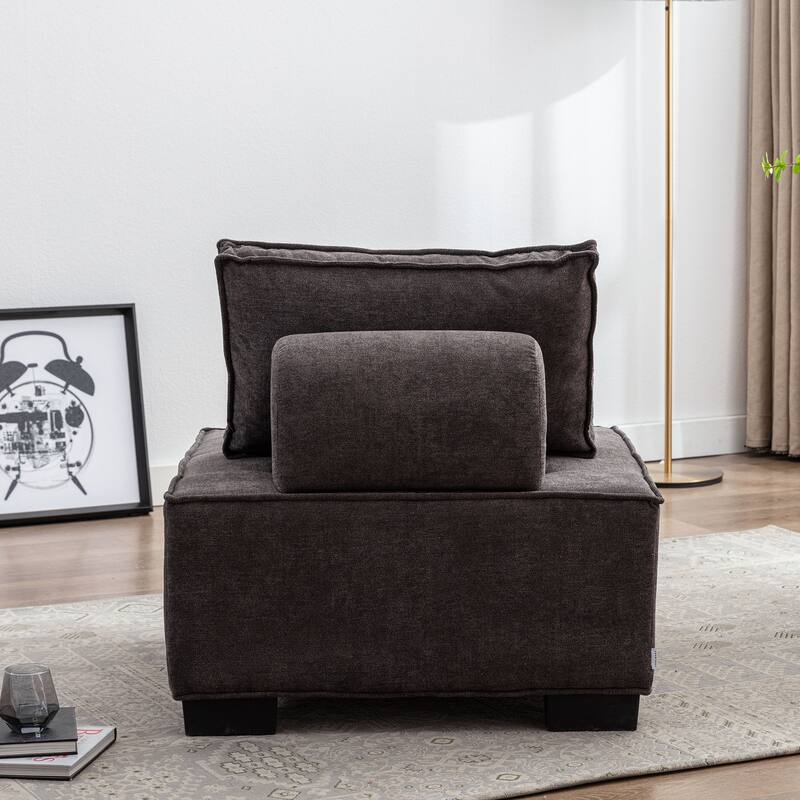 Modern Upholstered Living Room Chairs Set of 2