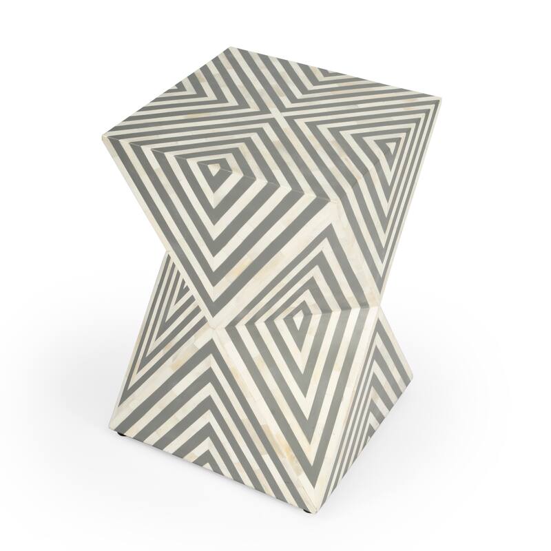 Butler Anais Bone Inlay End Table - Grey