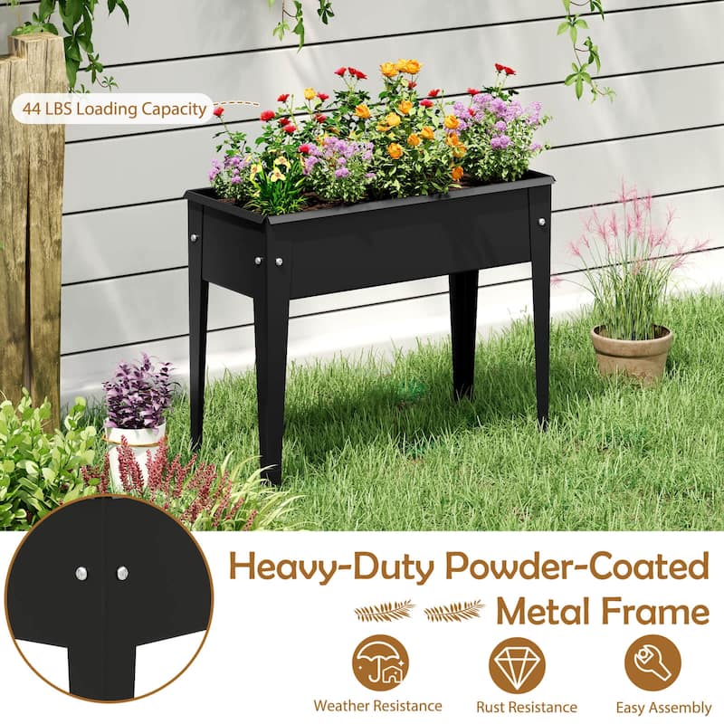 Costway Raised Garden Bed Elevated Metal Planter Box with Legs - See Details