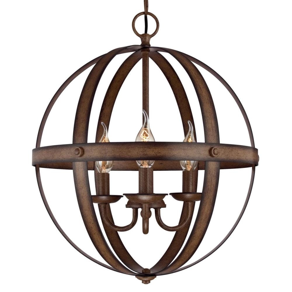 Westinghouse 6353600  Stella Mira 3 Light 15" Wide Globe Chandelier - Chandeliers For Bedrooms by Overstock.com
