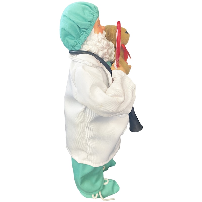 12" Doc with Bear and Sucker Claus