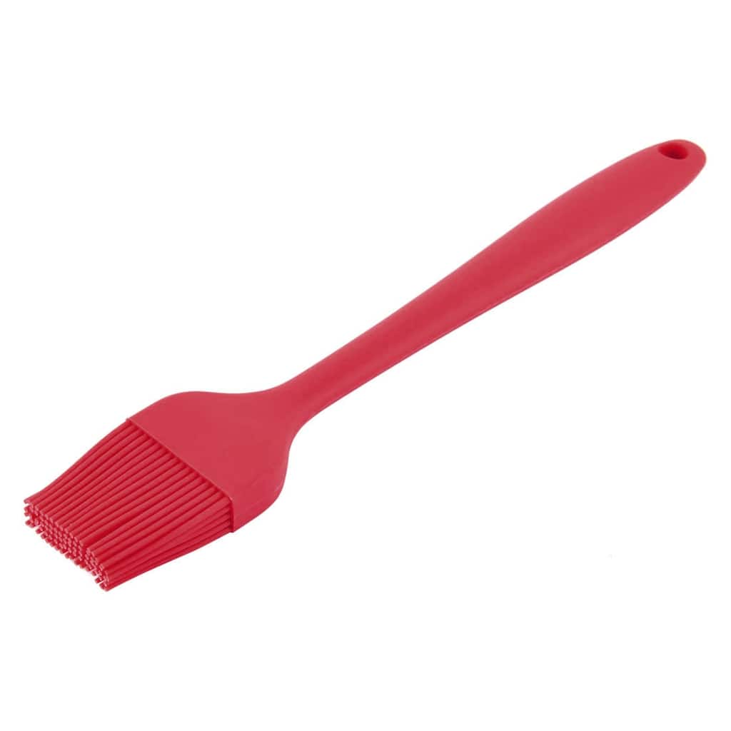 Silicone Heat Resistant Desserts Baking BBQ Oil Basting Pastry Brush Red