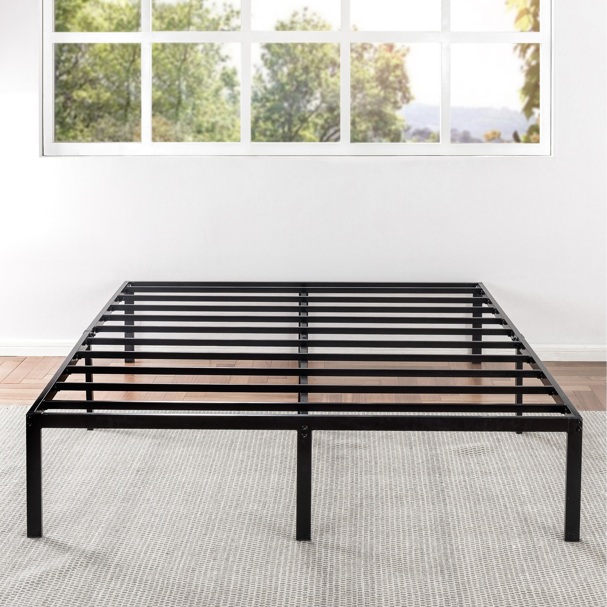 14 inch Metal Platform Bed Frame   Overstock   21474534