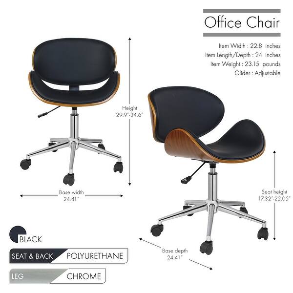 Shop Carson Carrington Sauoarkrokur Black Wood Office Chair Overstock 19473327 Black