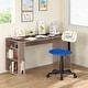 preview thumbnail 19 of 22, Kids Rolling Drawing Desk & Chair Set Colorful Rotating Upholstered Student Office Computer Chair for Children Blue