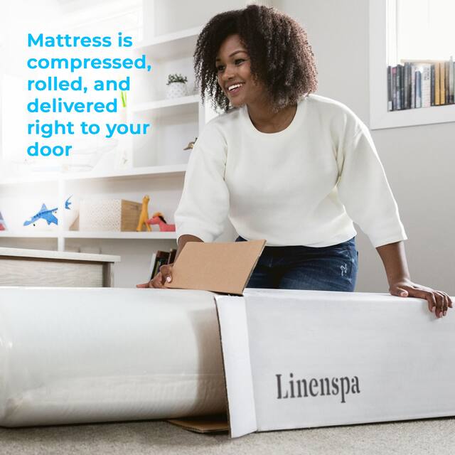 Linenspa Essentials 10 Inch AlwaysCool Memory Foam Hybrid Mattress