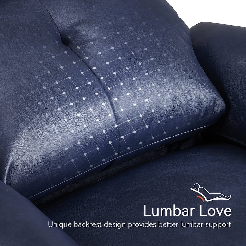 MCombo Power Small Recliners, Modern Zero Wall Hugger Recliners Chair with Lumbar Support, USB and Charging Ports, FSC Certified