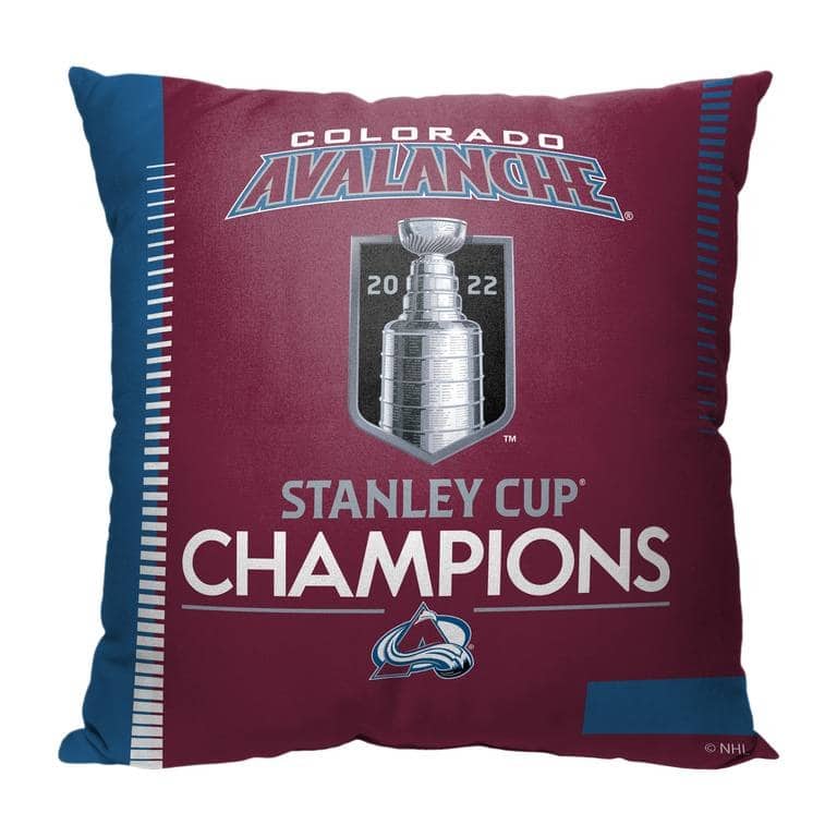 NHL Colorado Avalanche 2022 NHL Stanley Cup Champions 18 Inch Throw Pillow