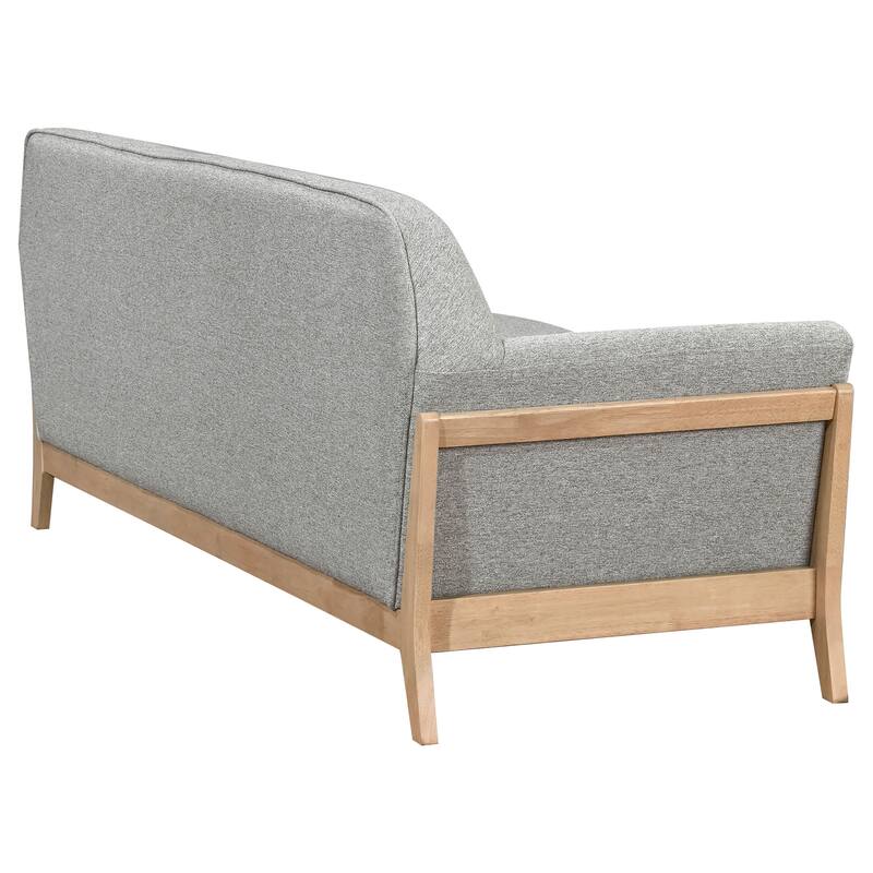 Vaughn Fabric Upholstered Flared Arm Sofa Grey