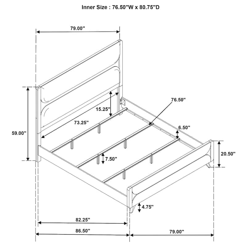 Bennett Bedroom Set Light Oak