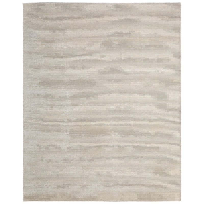 Reeves R8A24 Solid Modern Area Rug - 2' x 3' - Ivory