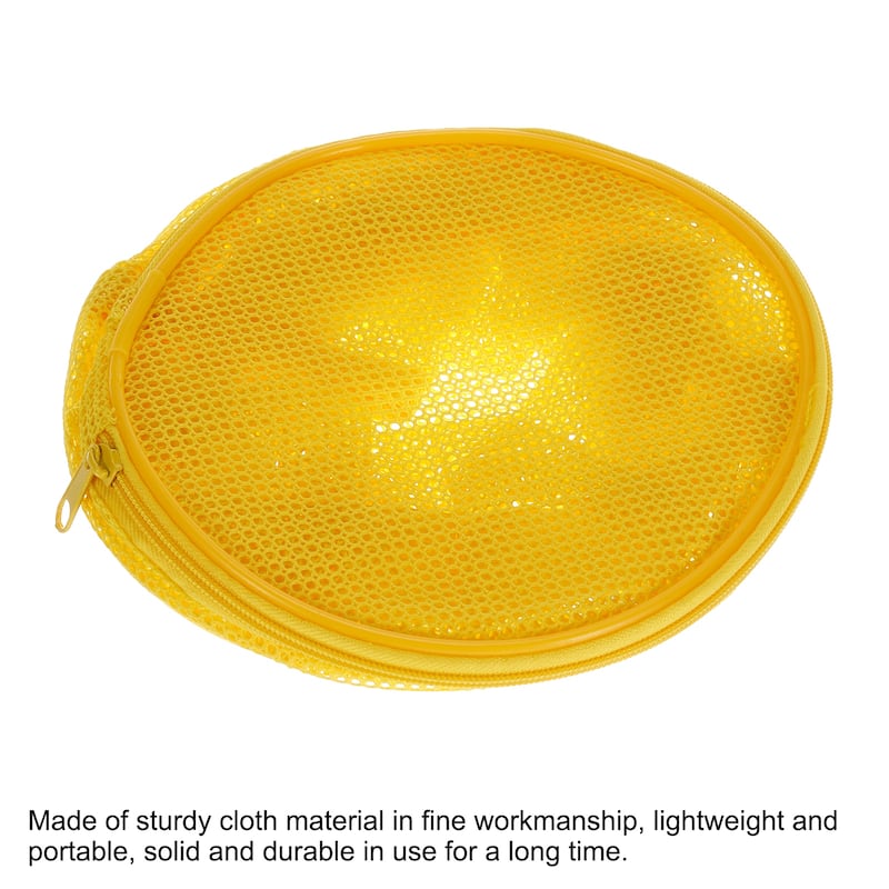 Mesh Beach Bag, Sea Shells Mesh Tote Sand Boxes Nets Bags, Yellow