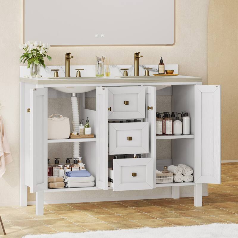 Moasis 36"/40"/ 47" Bathroom Vanity Cabinet with Sink