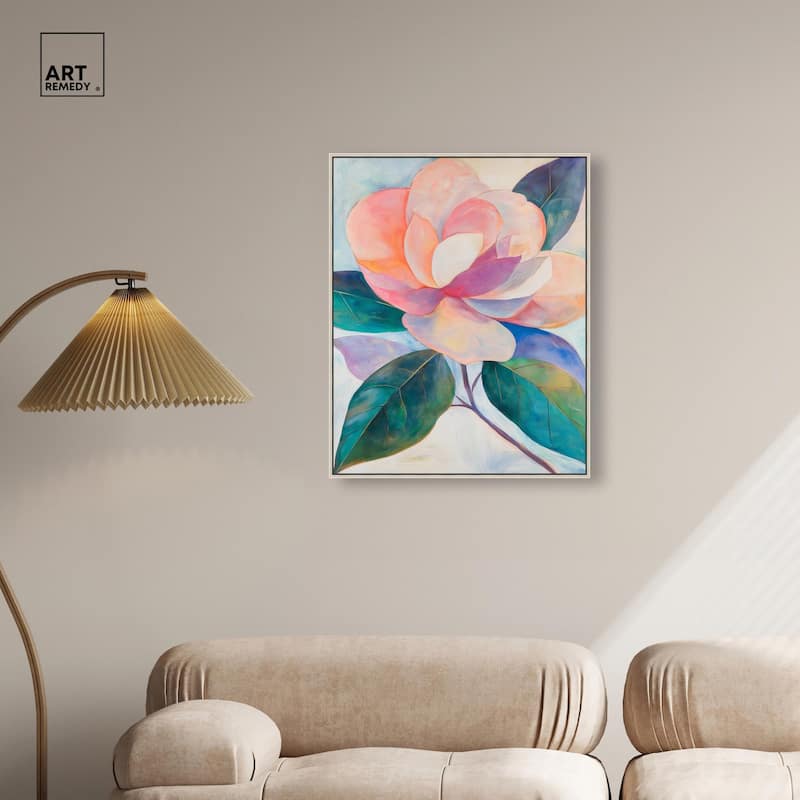 Pink Magnolia II Canvas by Art Remedy