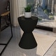 preview thumbnail 16 of 48, Loft 14" Modern MGO Side Table, Round Hourglass End Table, Indoor/Outdoor Accent Table for Patio