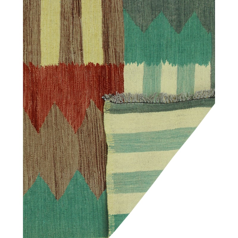 Winchester Flatweave Orland Grey-Blue/Ivory Rug - 6'9" x 9'7"