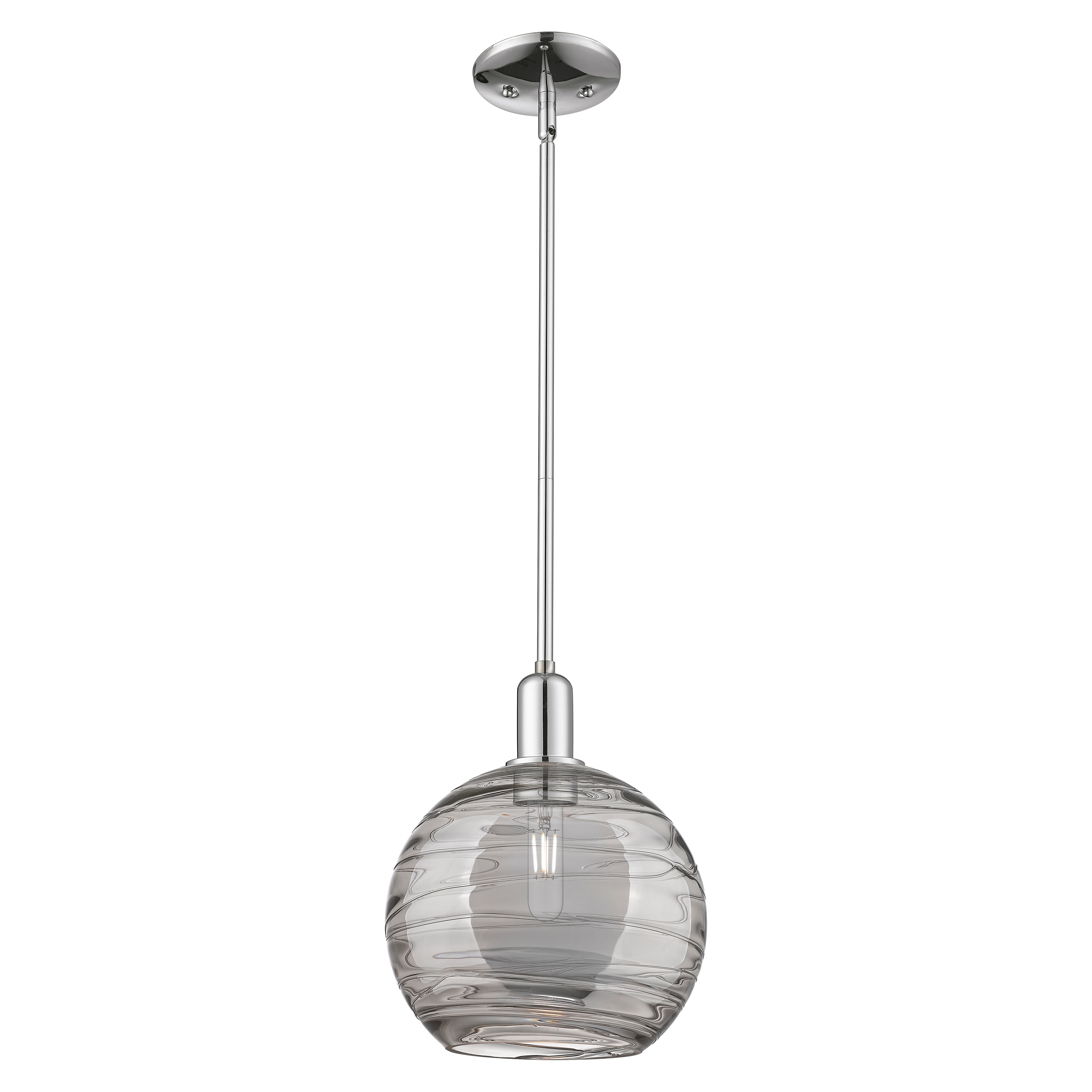 Innovations Lighting Endless Possibilities Arcadia - Athens Deco Swirl - 1 Light 10" Stem Hung Mini Pendant