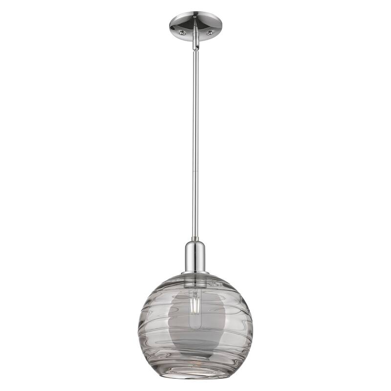 Innovations Lighting Endless Possibilities Arcadia - Athens Deco Swirl - 1 Light 10" Stem Hung Mini Pendant - Polished Chrome