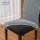 preview thumbnail 4 of 56, Subrtex 2 PCS Stretch Dining Chair Slipcover Textured Grain Cover