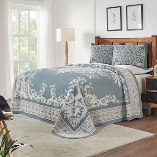 Cotton Blend Oversized Vintage Medallion Bedspread Set by Superior
