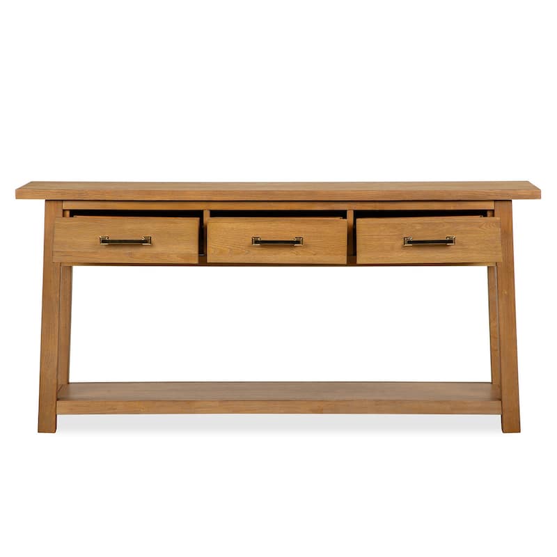 Magnussen Home Lindon Belgian Wheat Rectangular Sofa Table - 64''W x 16''D x 30''H